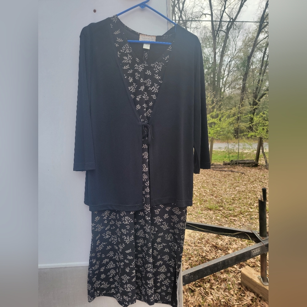 Womens dress with cardigan